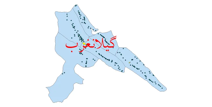 دانلود نقشه شیپ فایل (GIS) تقسیمات سیاسی شهرستان گیلانغرب سال 1400