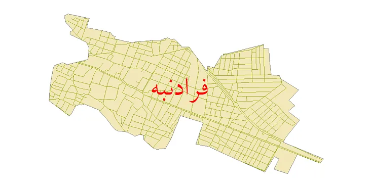 دانلود نقشه شیپ فایل شبکه معابر شهر فرادنبه