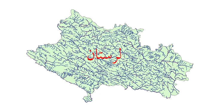 دانلود نقشه شیپ فایل (GIS) رودخانه های استان لرستان