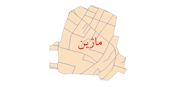 دانلود نقشه شیپ فایل شبکه معابر شهر ماژین