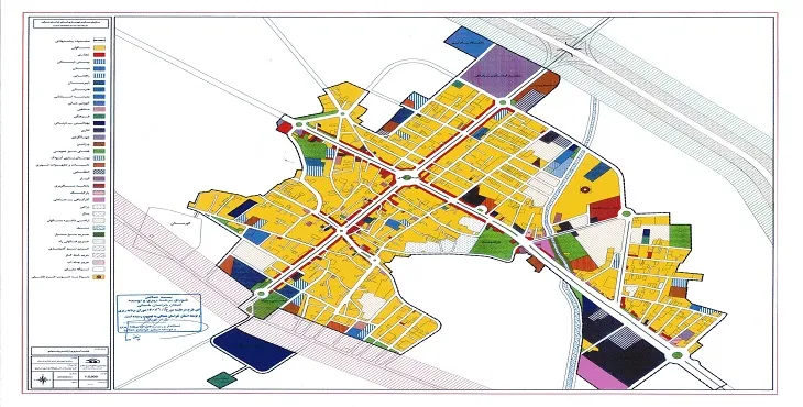دانلود نقشه کاربری اراضی شهر فاروج | وضع موجود+پیشنهادی
