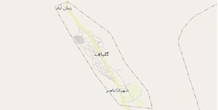 دانلود نقشه شهر گلباف + pdf با کیفیت بالا