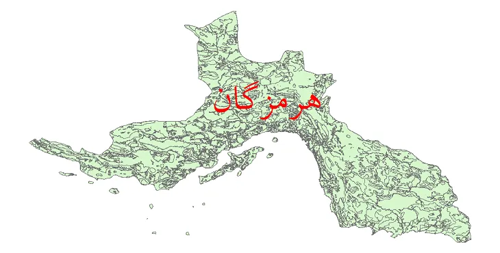 دانلود نقشه شیپ فایل (GIS) کاربری اراضی استان هرمزگان