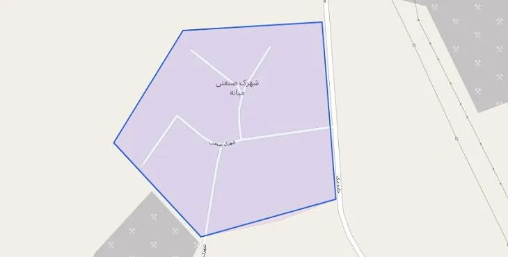 دانلود نقشه شهرک صنعتی میانه + pdf با کیفیت بالا