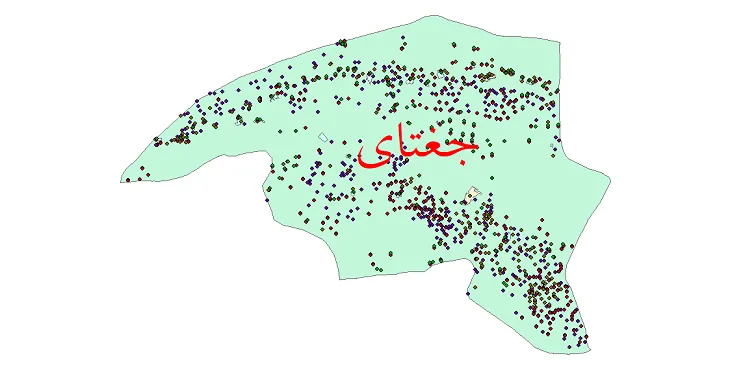 دانلود نقشه جمعیت نقاط شهری و روستایی شهرستان جغتای از سال 1335 تا 1395