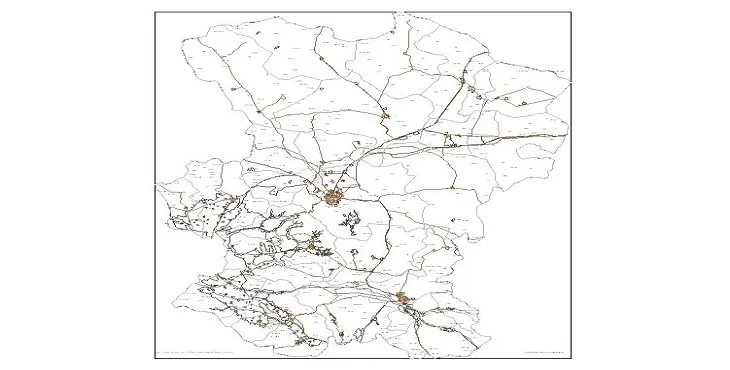 پک داده مکانی استان همدان + KML. DWG. PDF. GeoJSON ...