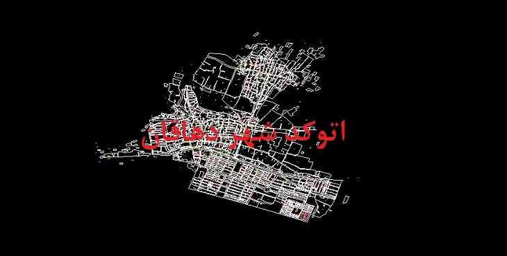 دانلود نقشه اتوکد شهر دهاقان