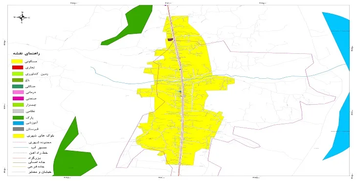 نقشه شیپ فایل (GIS) شهر لیسار 1405 + عکس با کیفیت