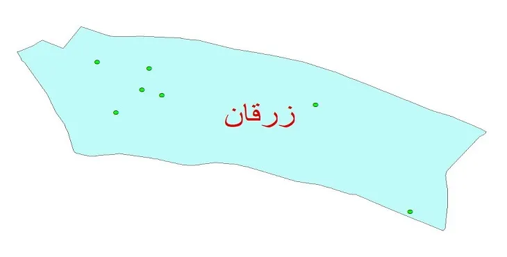 دانلود نقشه شیپ فایل کیفیت آب چاه های شهرستان زرقان