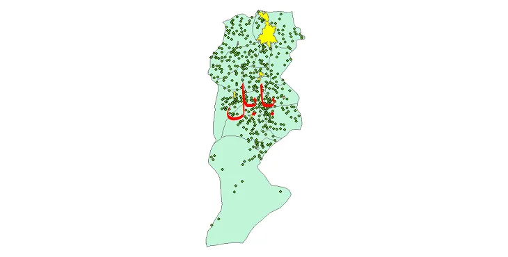 دانلود نقشه شیپ فایل (GIS) تقسیمات سیاسی شهرستان بابل سال 1400