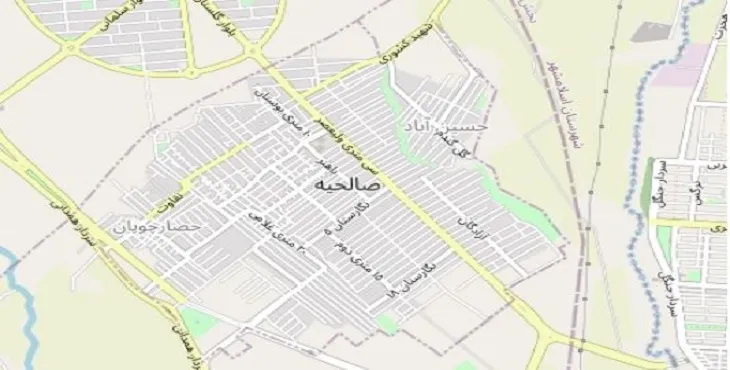 دانلود نقشه شهر صالحیه + pdf با کیفیت بالا