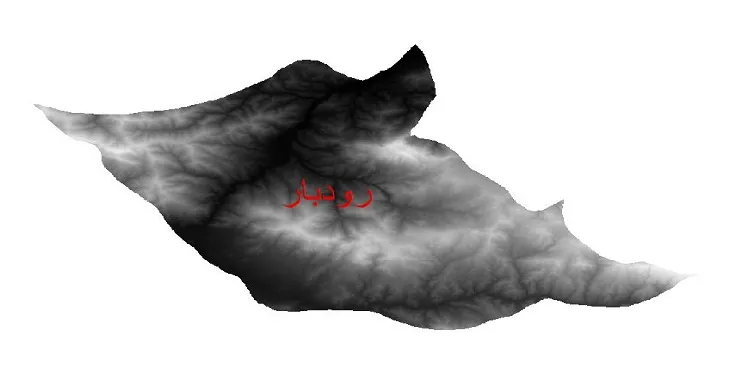 دانلود نقشه دم (DEM) شهرستان رودبار | دقت 30 متر
