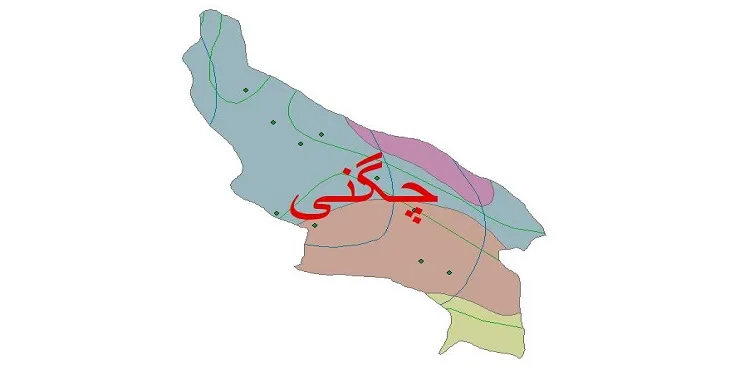 نقشه شیپ‌ فایل اقلیم‌شناسی شهرستان چگنی + 7 لایه اقلیمی