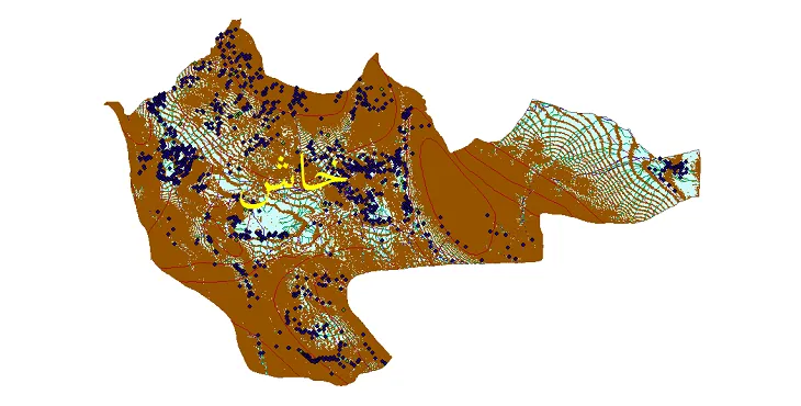 دانلود نقشه های شیپ فایل شهرستان خاش + کاملترین لایه GIS