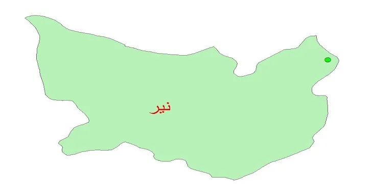 دانلود نقشه شیپ فایل کیفیت آب چاه های شهرستان نیر