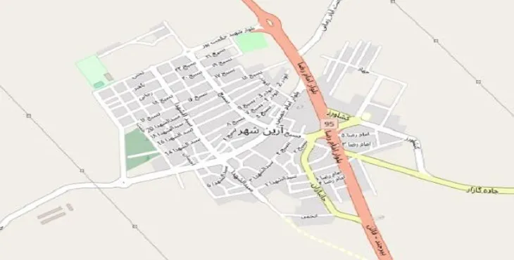 دانلود نقشه آرین شهر + pdf با کیفیت بالا