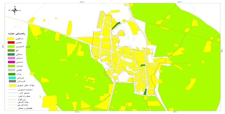 نقشه شیپ فایل (GIS) شهر جوادآباد 1404 + عکس با کیفیت