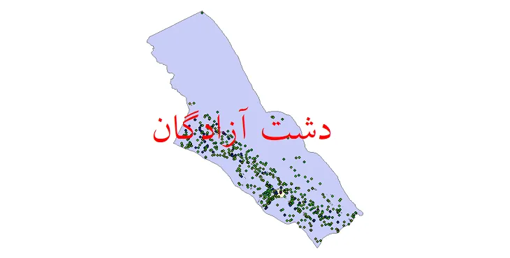 دانلود نقشه شیپ فایل جمعیت نقاط شهری و روستایی شهرستان دشت آزادگان از سال 1335 تا 1395