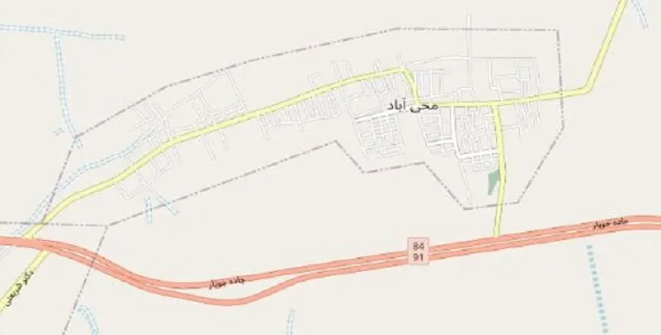دانلود نقشه شهر محی آباد + pdf با کیفیت بالا