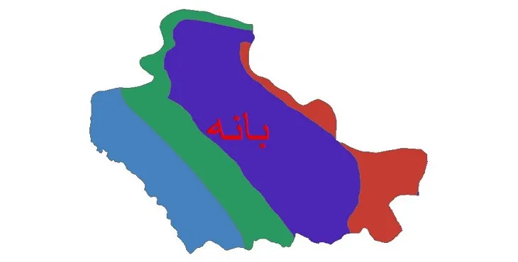 نقشه شیپ‌ فایل اقلیم‌شناسی شهرستان بانه + 7 لایه اقلیمی