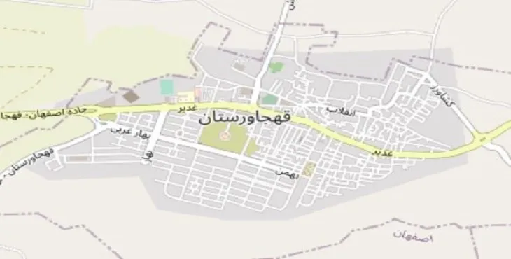 دانلود نقشه شهر قهجاورستان + pdf با کیفیت بالا