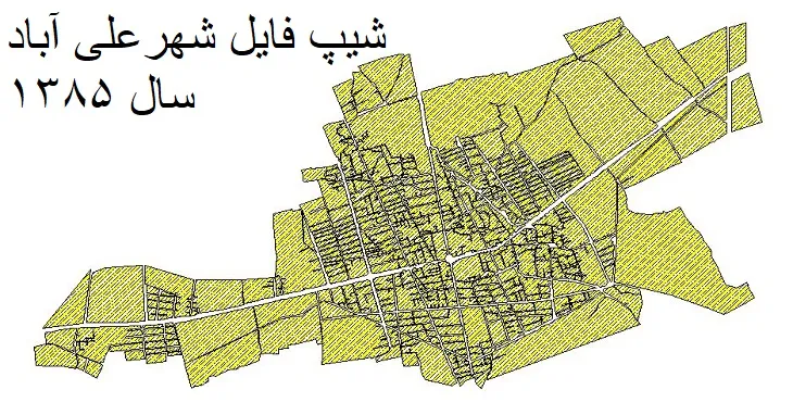 دانلود شیپ فایل بلوک آماری شهر علی آباد