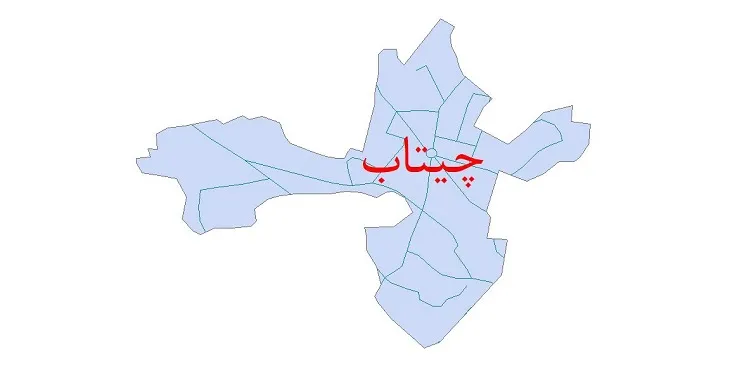 دانلود نقشه شیپ فایل شبکه معابر شهر چیتاب