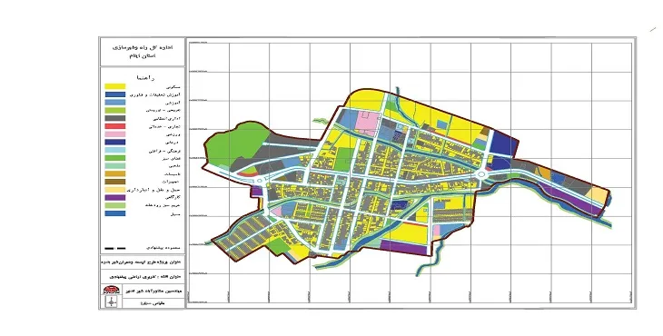 دانلود نقشه کاربری اراضی شهر بدره | وضع موجود+پیشنهادی