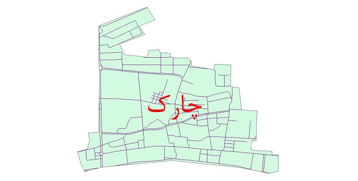 دانلود نقشه شیپ فایل شبکه معابر شهر چارک سال 1400