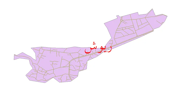 دانلود نقشه شیپ فایل شبکه معابر شهر ریوش