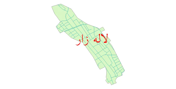 دانلود نقشه شیپ فایل شبکه معابر شهر لاله زار
