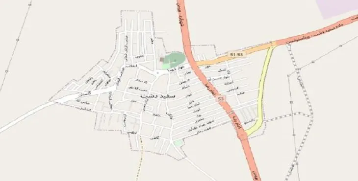 دانلود نقشه شهر سفیددشت + pdf با کیفیت بالا