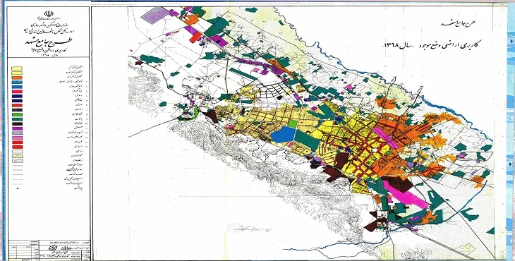 دانلود طرح جامع شهر مشهد سال 71 + آلبوم نقشه ها