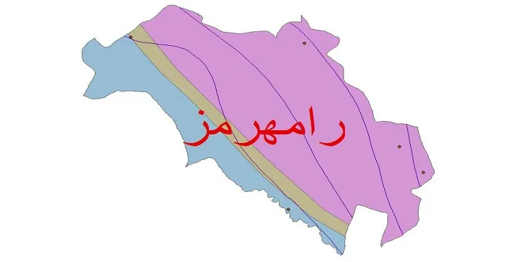 نقشه شیپ فایل اقلیمشناسی شهرستان رامهرمز + 7 لایه اقلیمی