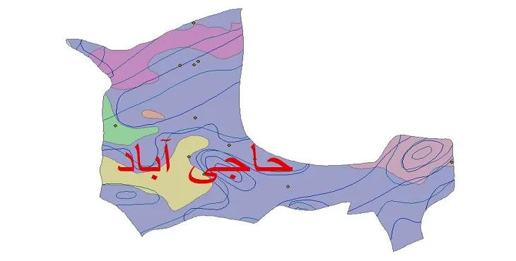 نقشه شیپ‌ فایل اقلیم‌شناسی شهرستان حاجی آباد + 7 لایه اقلیمی