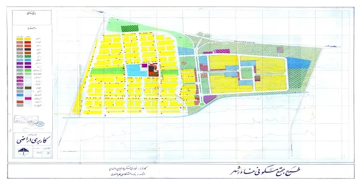 دانلود نقشه کاربری اراضی مجتمع مسکونی خاورشهر