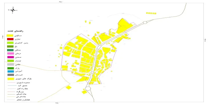 نقشه شیپ فایل (GIS) شهر کانی سور 1404 + عکس با کیفیت