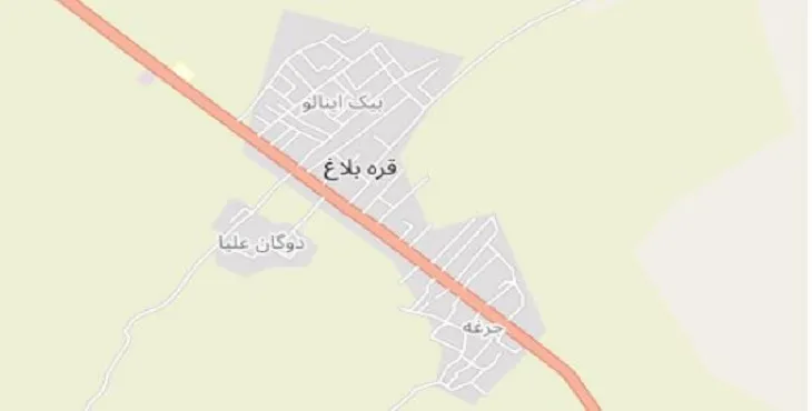 دانلود نقشه شهر قره بلاغ + pdf با کیفیت بالا