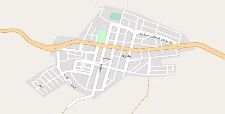 دانلود نقشه شهر بدره + pdf با کیفیت بالا