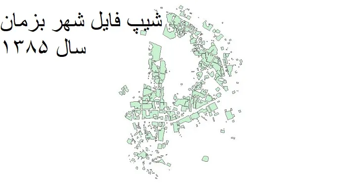 دانلود شیپ فایل بلوک آماری شهر بزمان