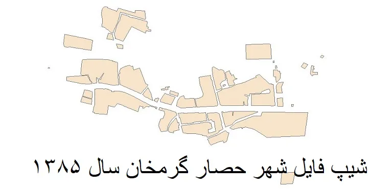 دانلود شیپ فایل بلوک آماری شهر حصارگرمخان