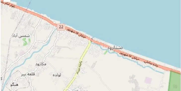 دانلود نقشه شهر نشتارود + pdf با کیفیت بالا