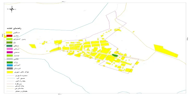 نقشه شیپ فایل (GIS) شهر شول آباد 1405 + عکس با کیفیت