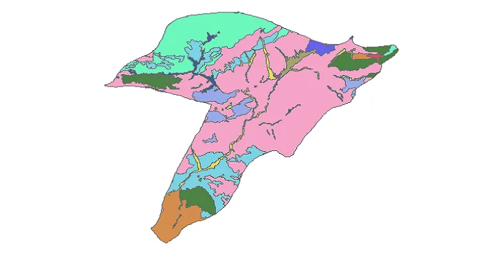 بروزترین نقشه شیپ فایل کاربری اراضی شهرستان فیروزکوه + PDF
