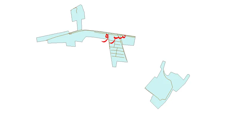 دانلود نقشه شیپ فایل شبکه معابر شهر سرو