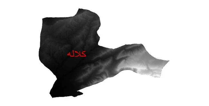 دانلود نقشه دم (DEM) شهرستان کلاله | دقت 30 متر