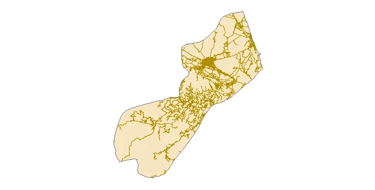 جدیدترین نقشه شیپ فایل راه های شهرستان لنگرود + PDF