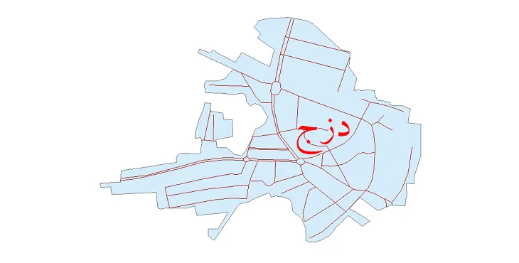 دانلود نقشه شیپ فایل شبکه معابر شهر دزج