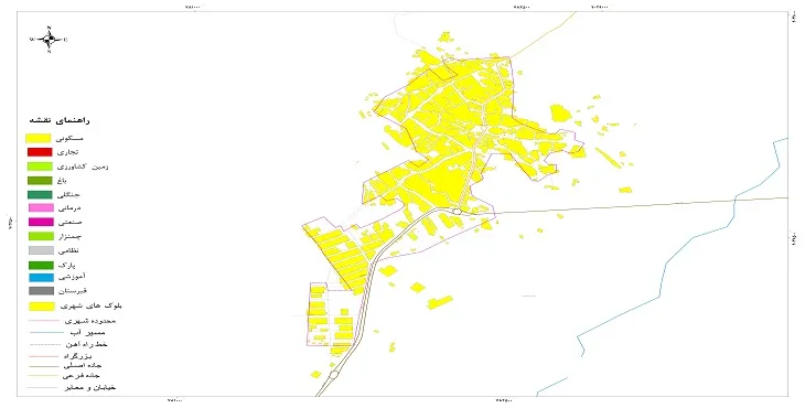 نقشه شیپ فایل (GIS) شهر کلاته 1404 + عکس با کیفیت
