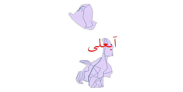 دانلود نقشه شیپ فایل شبکه معابر شهر آبعلی